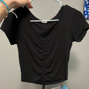Black crop top